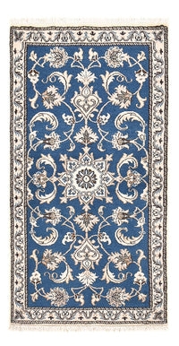 Alfombra persa - Nain - 136 x 70 cm - azul