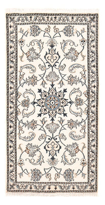 Alfombra persa - Nain - 136 x 67 cm - gris claro