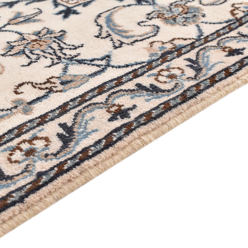 Alfombra persa - Nain - 136 x 67 cm - gris claro