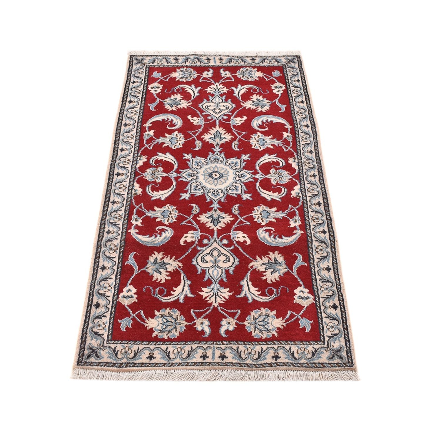 Alfombra persa - Nain - 142 x 69 cm - rojo