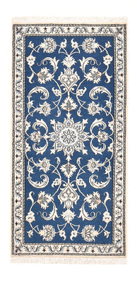 Alfombra persa - Nain - 140 x 68 cm - azul