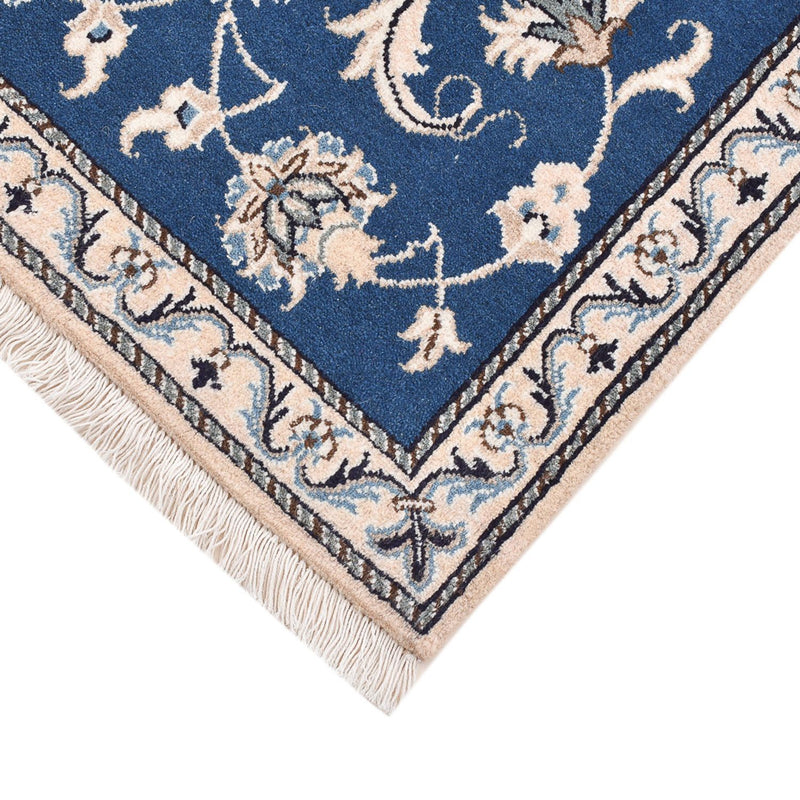 Alfombra persa - Nain - 140 x 68 cm - azul