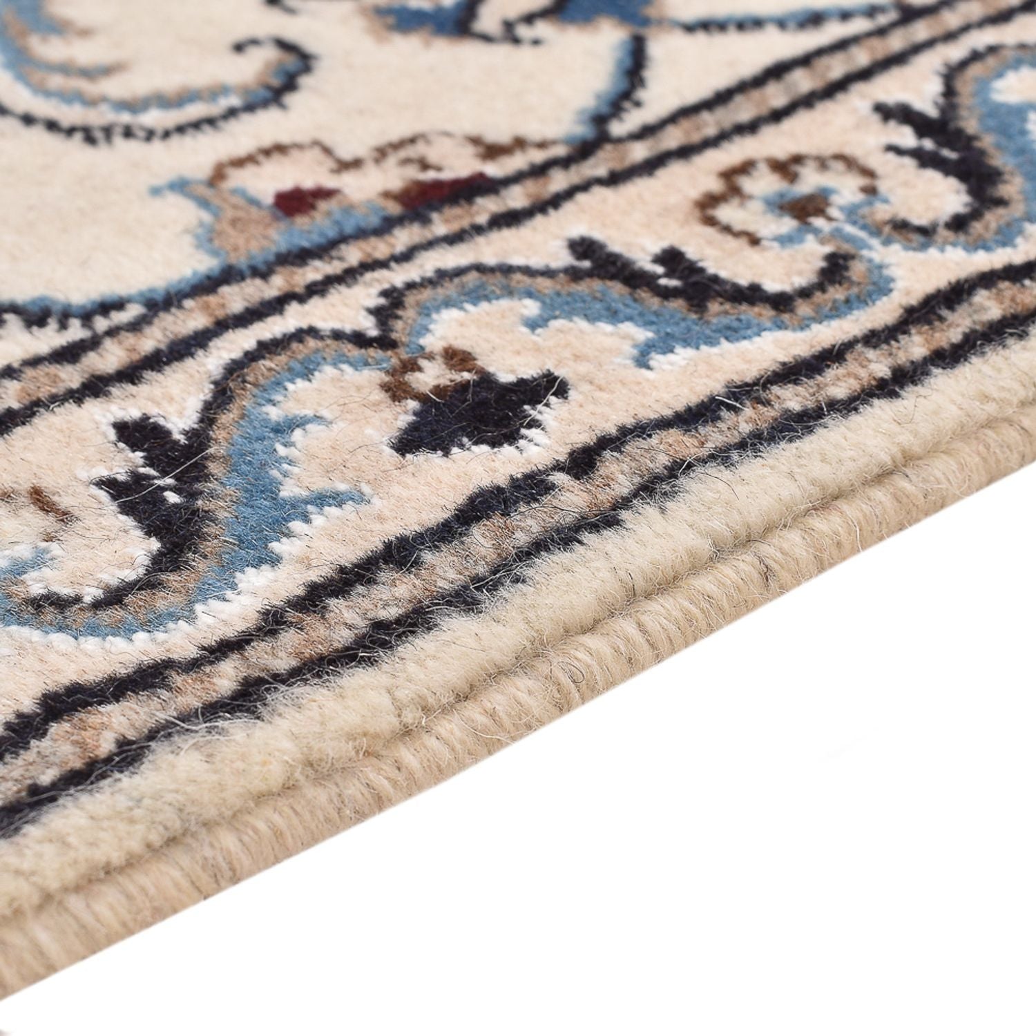 Alfombra persa - Nain - 143 x 70 cm - azul claro