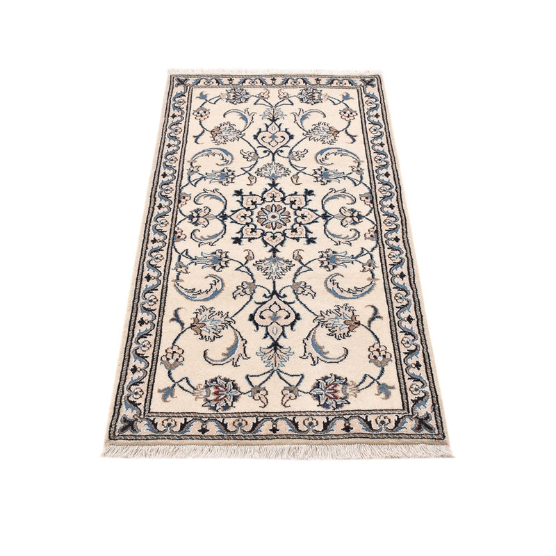 Alfombra persa - Nain - 143 x 70 cm - azul claro