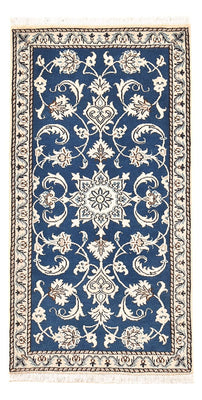 Alfombra persa - Nain - 140 x 69 cm - azul