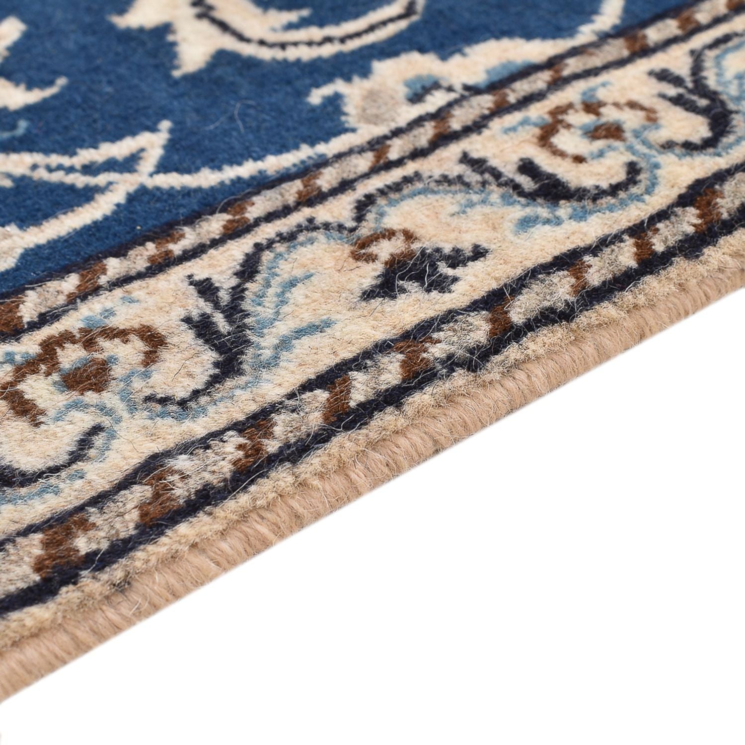Alfombra persa - Nain - 140 x 69 cm - azul
