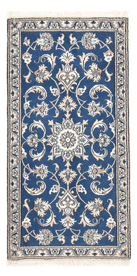 Alfombra persa - Nain - 140 x 68 cm - azul