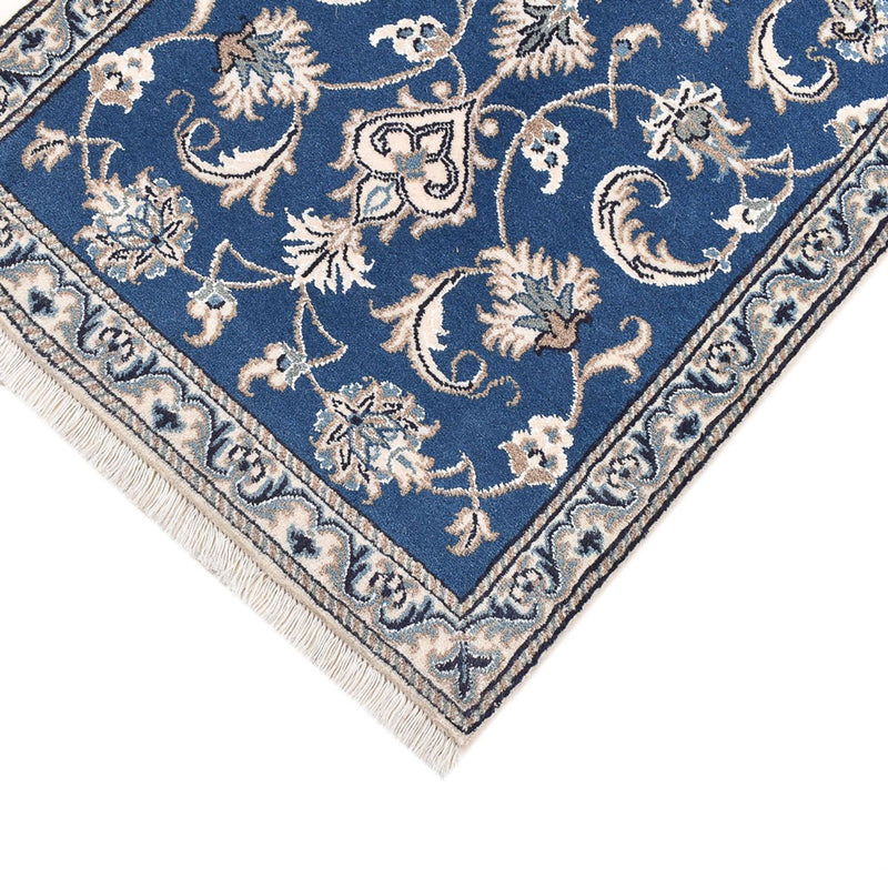 Alfombra persa - Nain - 140 x 68 cm - azul