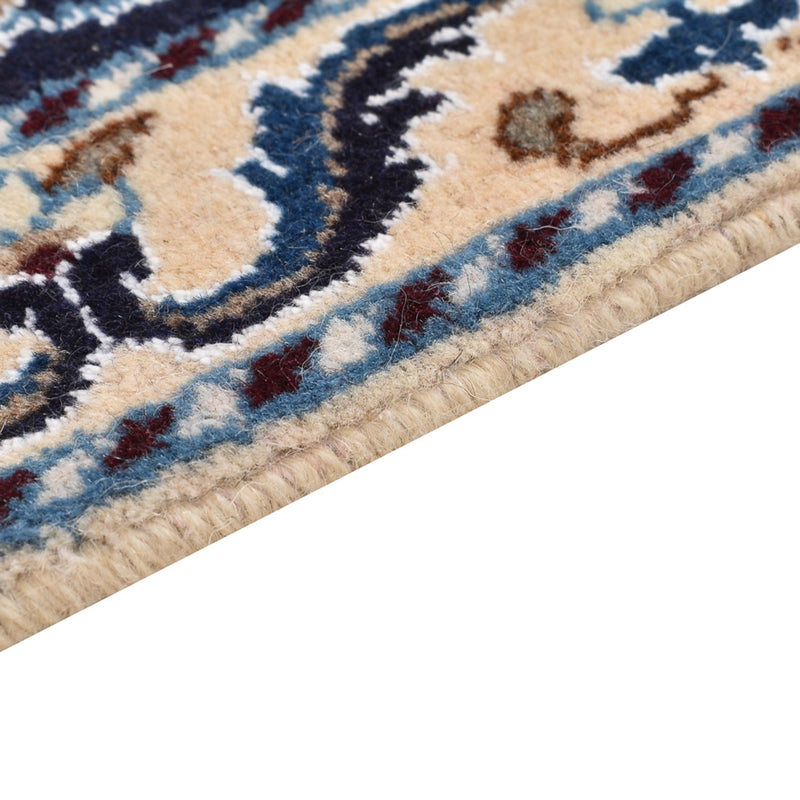 Alfombra persa - Nain - 90 x 60 cm - azul oscuro
