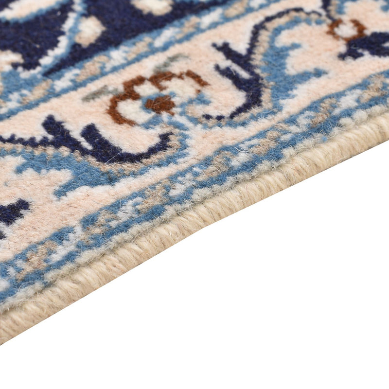 Alfombra persa - Nain - 90 x 60 cm - azul oscuro