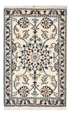 Alfombra persa - Nain - 93 x 60 cm - beige
