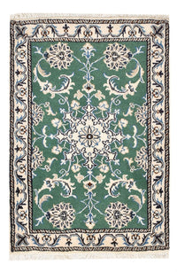 Alfombra persa - Nain - 87 x 60 cm - verde