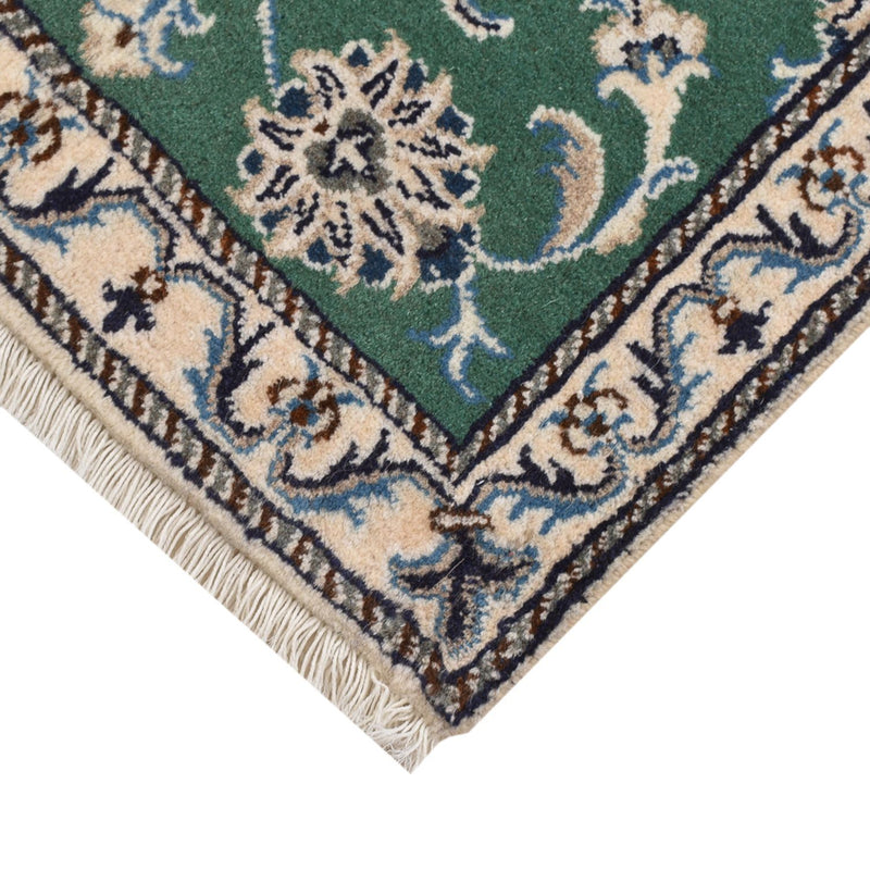 Alfombra persa - Nain - 87 x 60 cm - verde