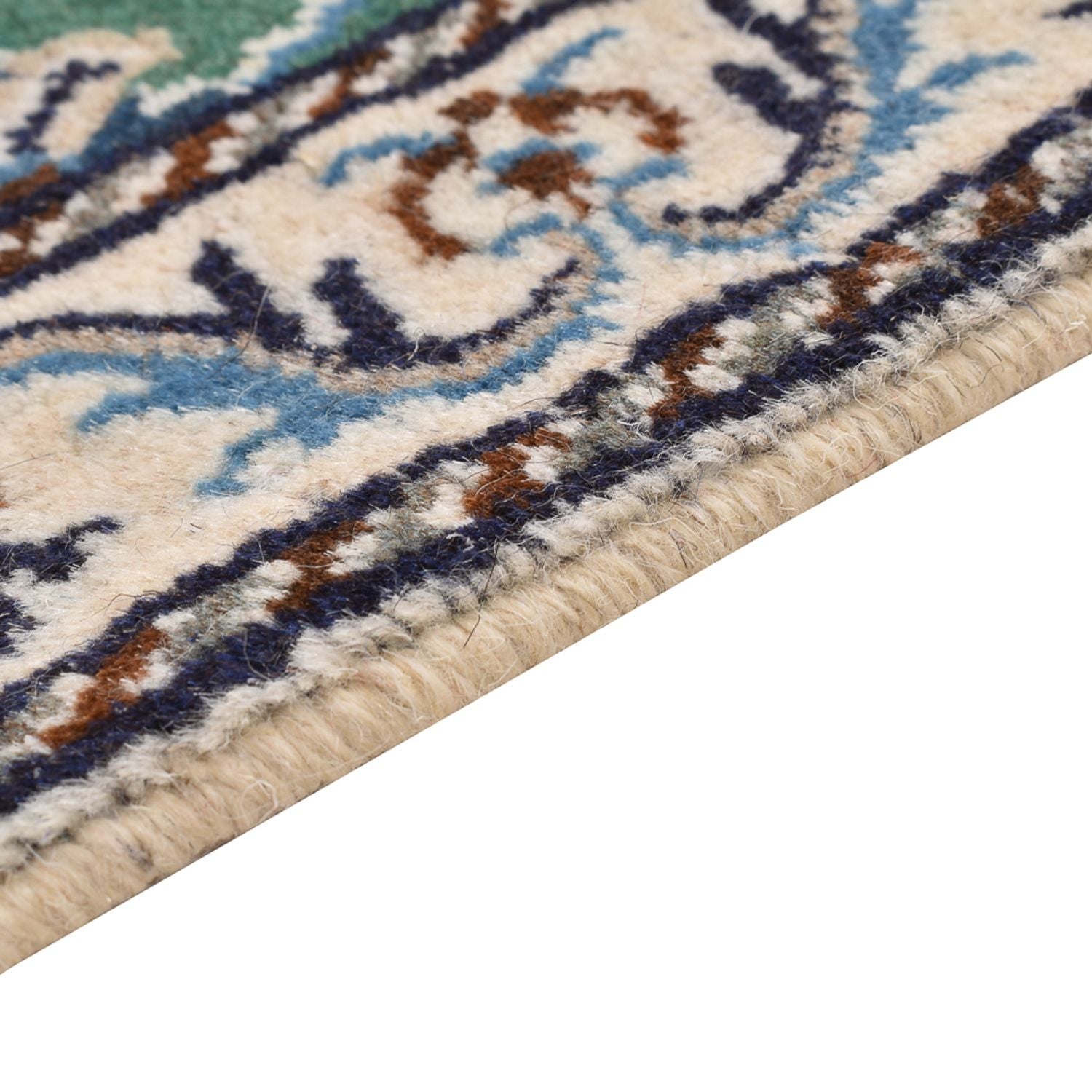 Alfombra persa - Nain - 87 x 60 cm - verde