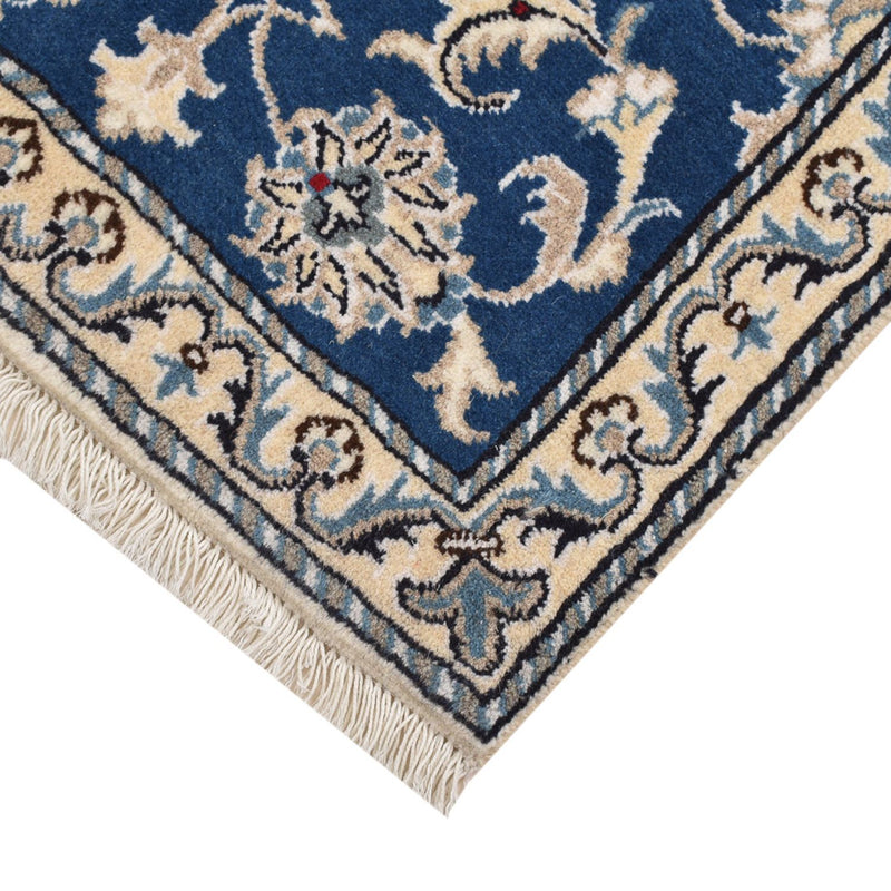 Alfombra persa - Nain - 88 x 60 cm - azul