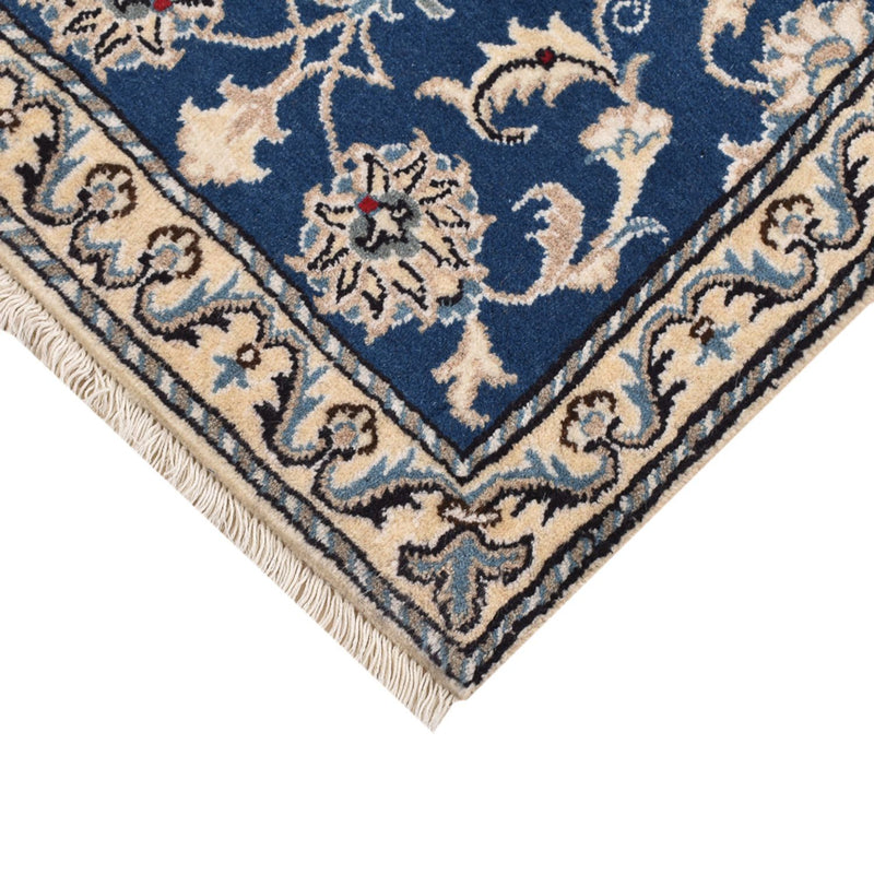 Alfombra persa - Nain - 90 x 56 cm - azul