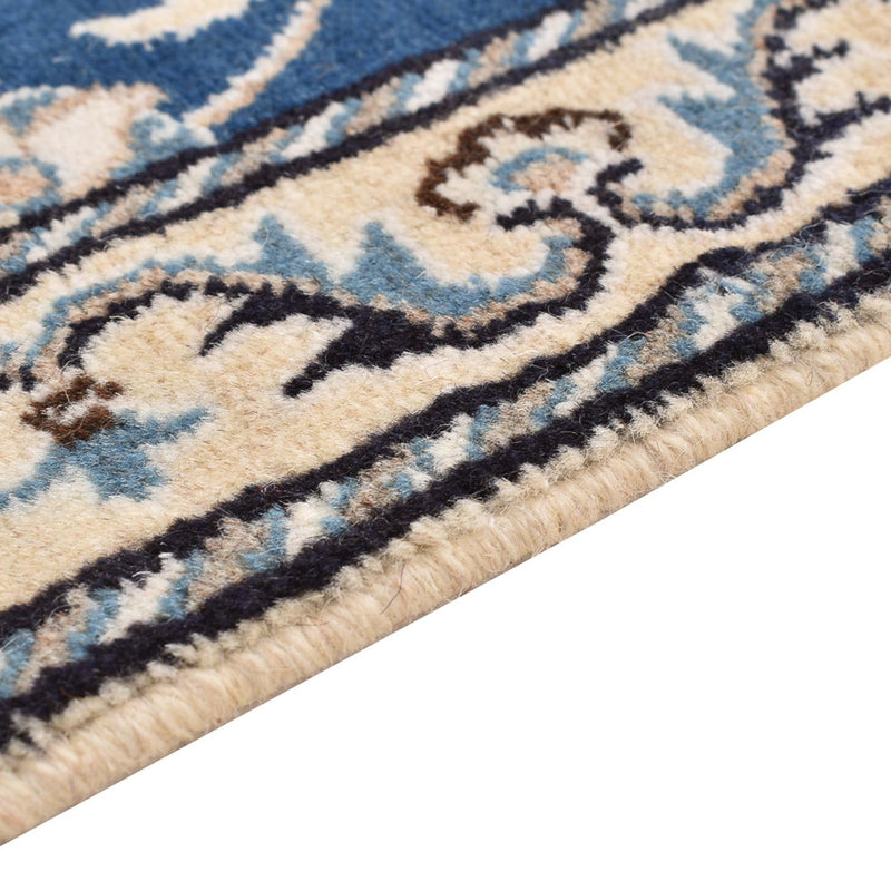 Alfombra persa - Nain - 90 x 56 cm - azul