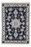 Alfombra persa - Nain - 90 x 62 cm - azul oscuro