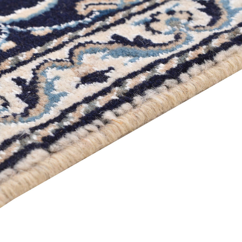 Alfombra persa - Nain - 90 x 57 cm - azul oscuro