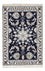 Alfombra persa - Nain - 89 x 57 cm - azul oscuro