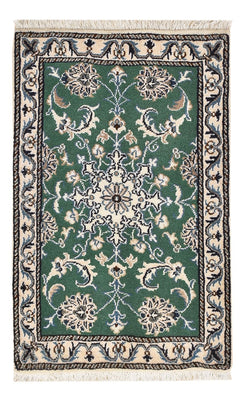 Alfombra persa - Nain - 90 x 57 cm - verde