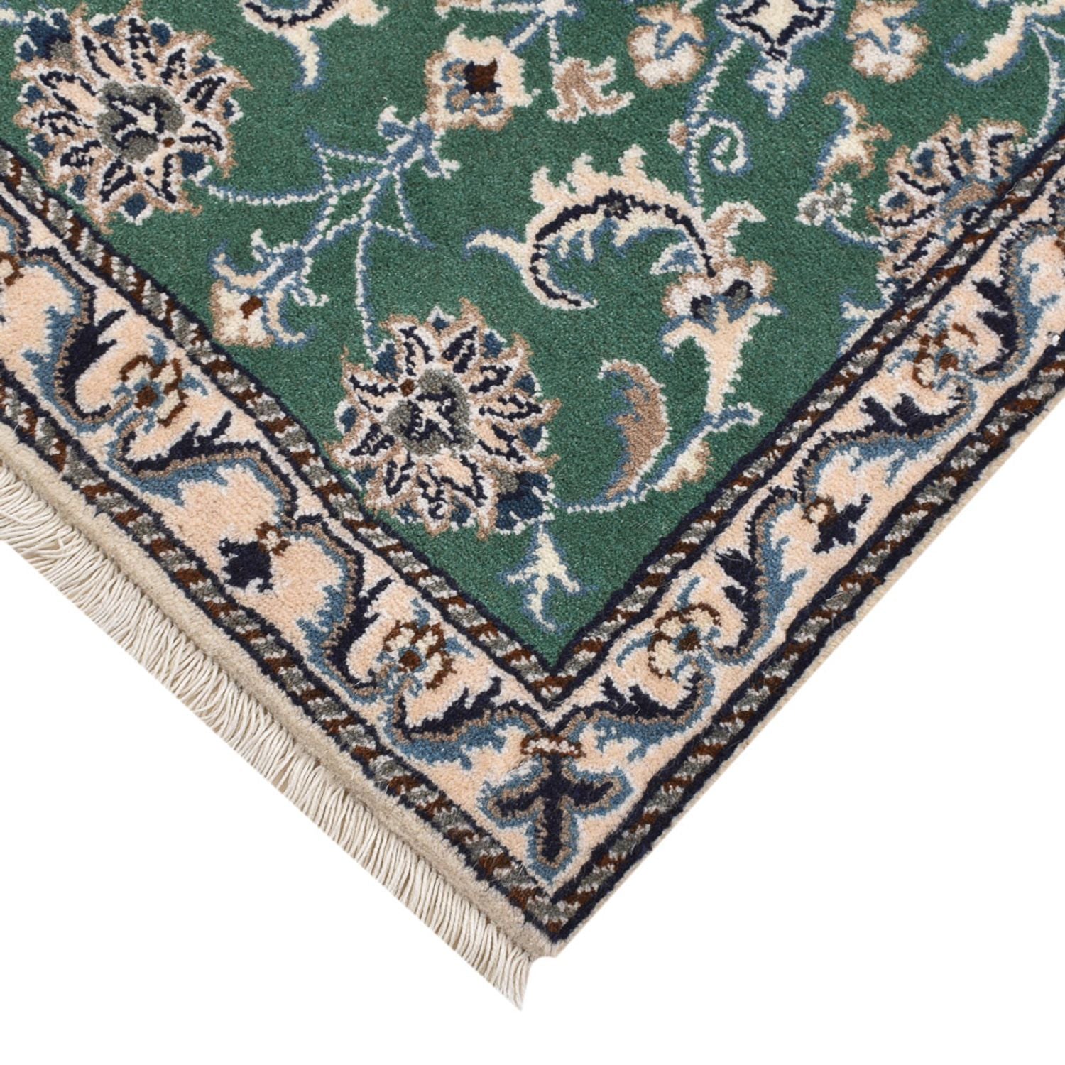 Alfombra persa - Nain - 90 x 57 cm - verde