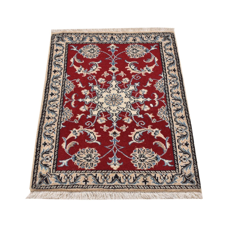 Alfombra persa - Nain - 85 x 55 cm - rojo