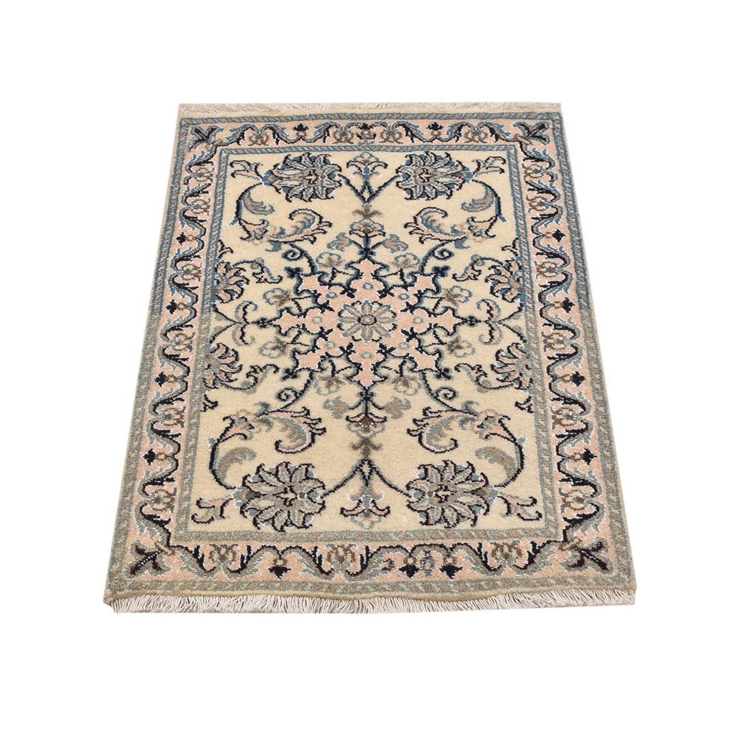 Alfombra persa - Nain - 87 x 60 cm - beige