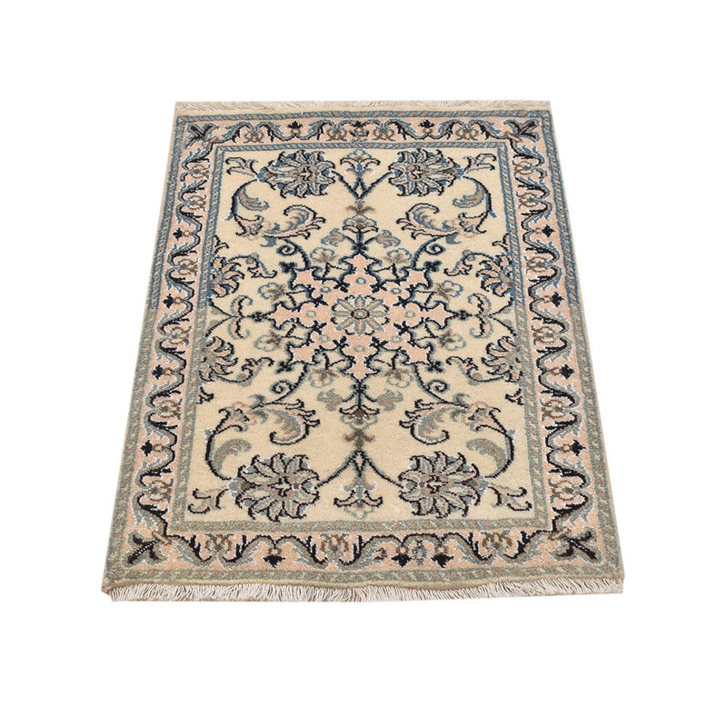 Alfombra persa - Nain - 87 x 60 cm - beige