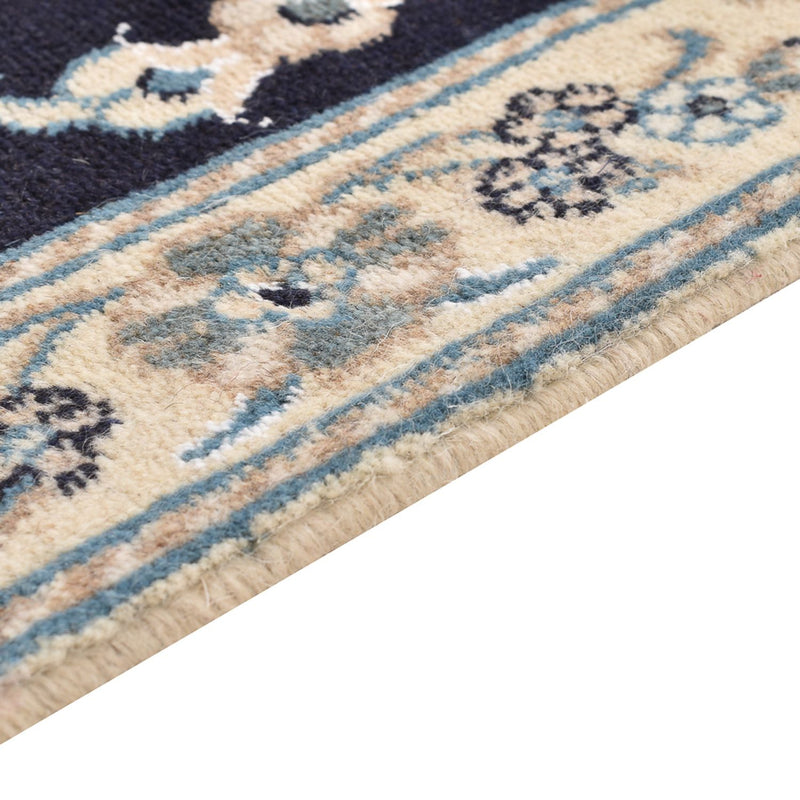Alfombra persa - Nain cuadrado  - 103 x 96 cm - azul oscuro
