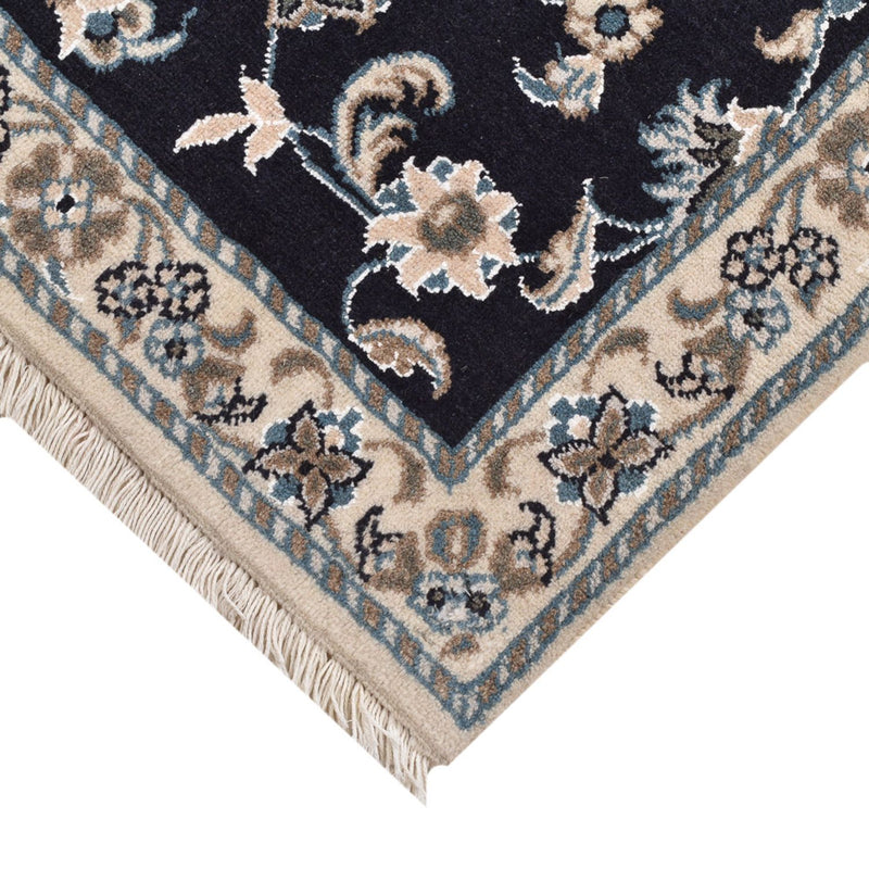 Alfombra persa - Nain cuadrado  - 100 x 100 cm - azul oscuro