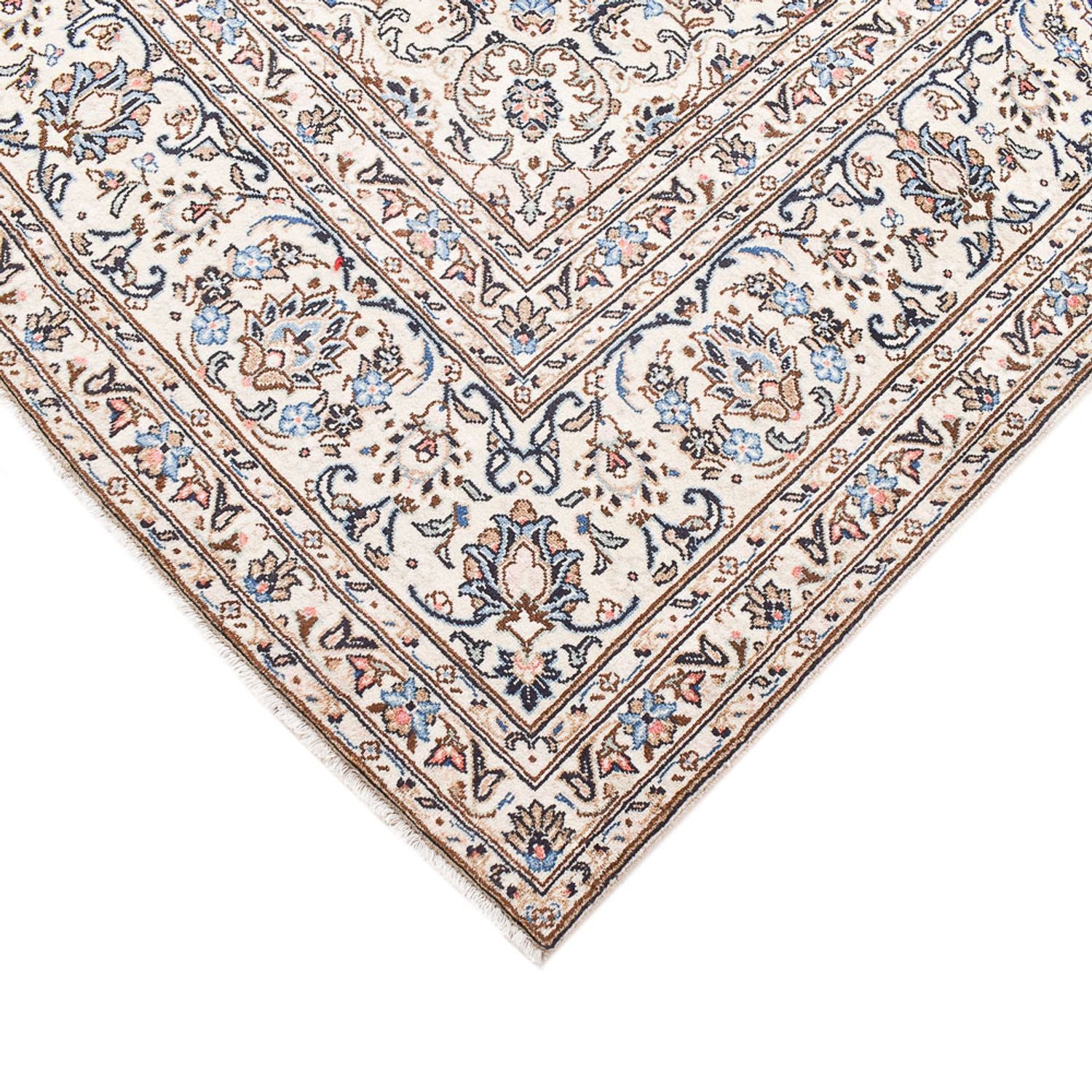 Alfombra persa - Keshan - 350 x 245 cm - gris claro