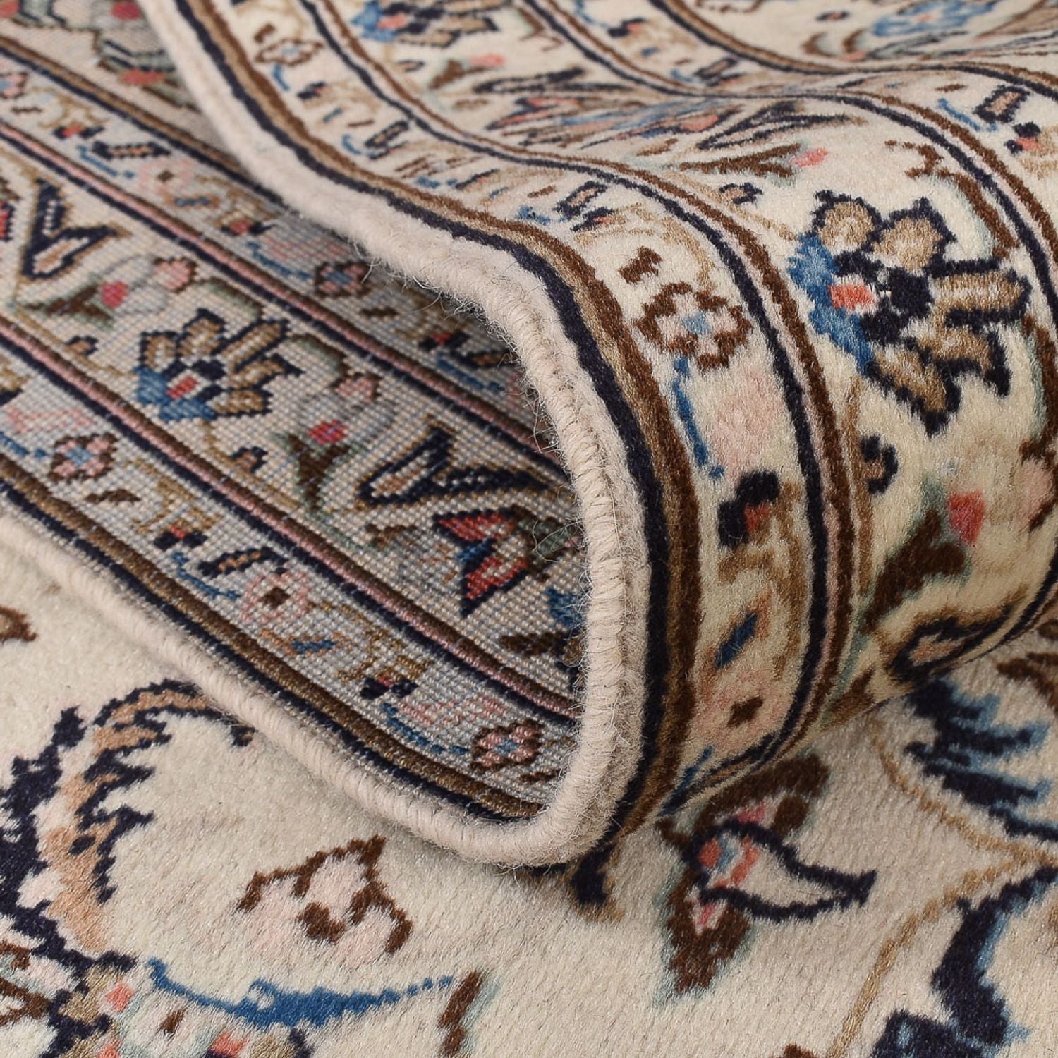 Alfombra persa - Keshan - 350 x 245 cm - gris claro