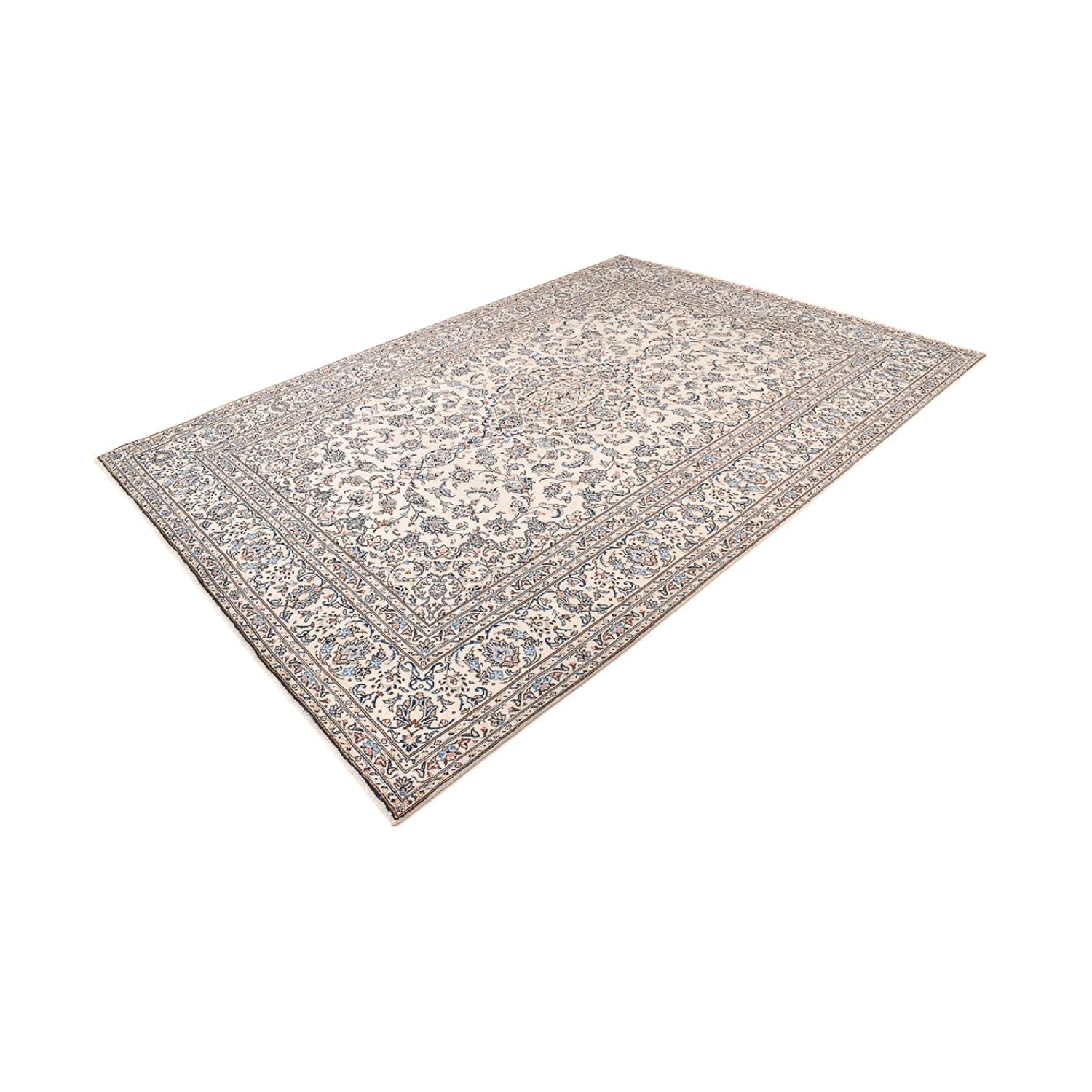Alfombra persa - Keshan - 350 x 245 cm - gris claro