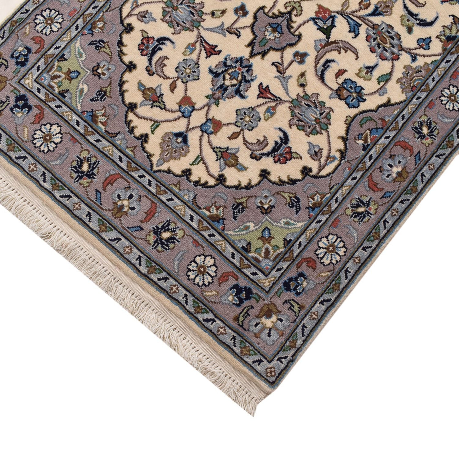 Alfombra de pasillo Alfombra persa - Keshan - 308 x 80 cm - beige