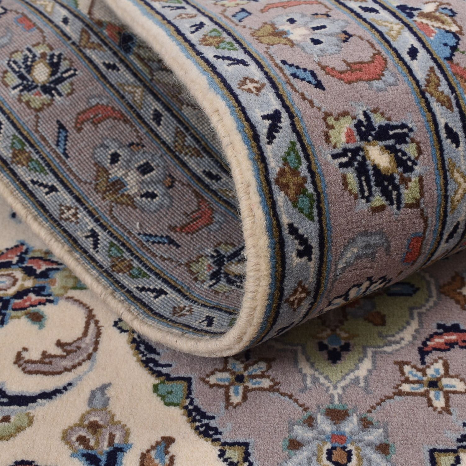 Alfombra de pasillo Alfombra persa - Keshan - 308 x 80 cm - beige