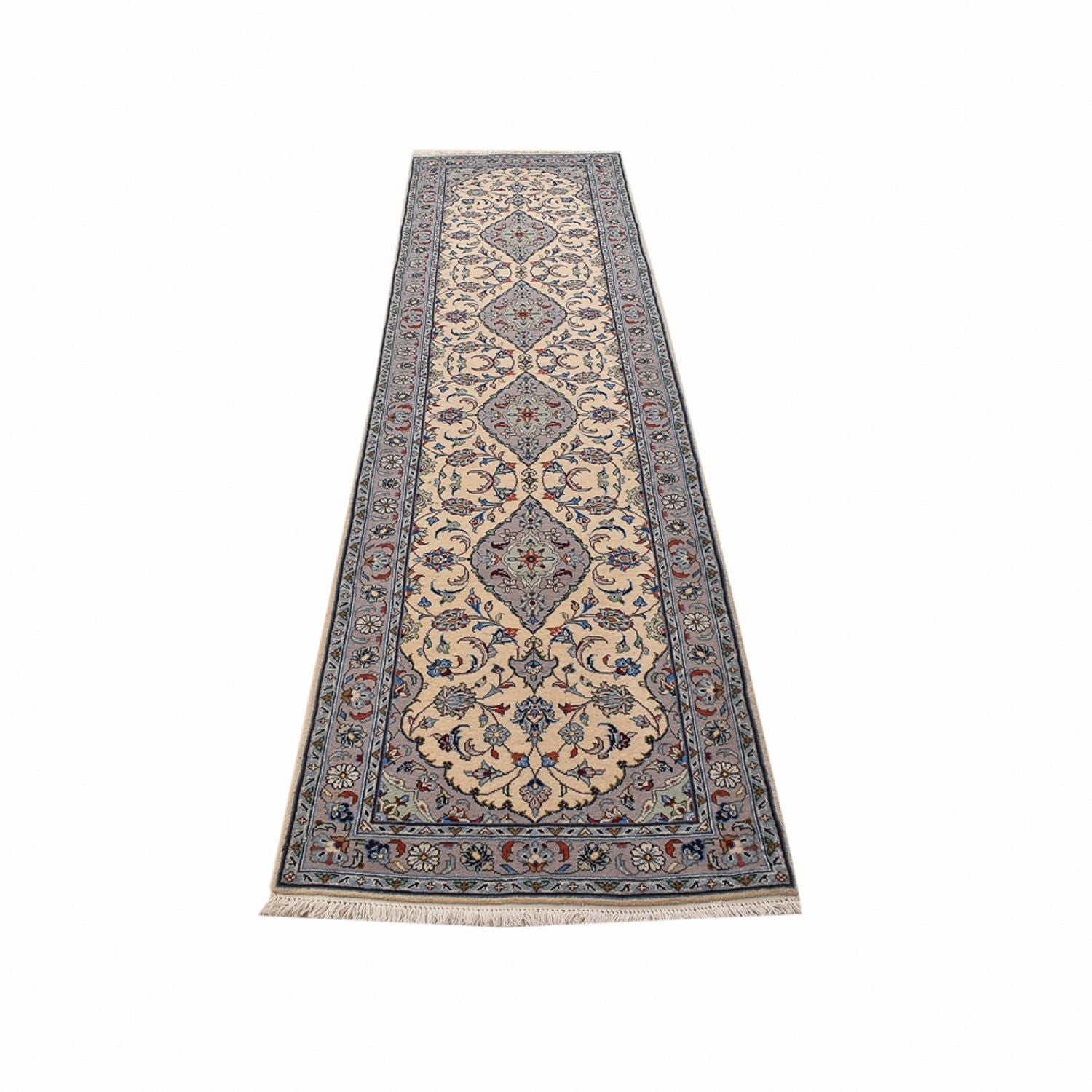 Alfombra de pasillo Alfombra persa - Keshan - 311 x 80 cm - beige