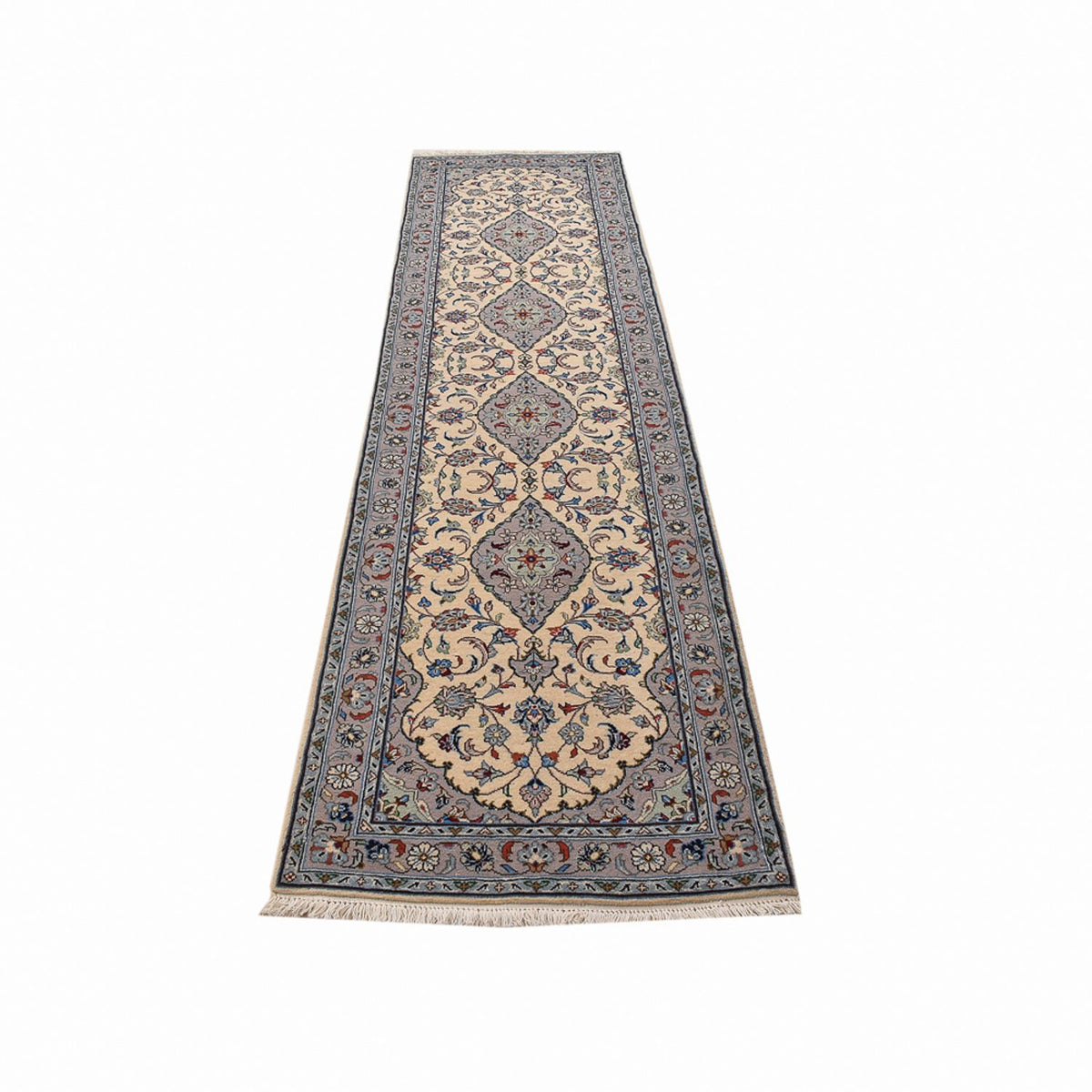 Alfombra de pasillo Alfombra persa - Keshan - 311 x 80 cm - beige