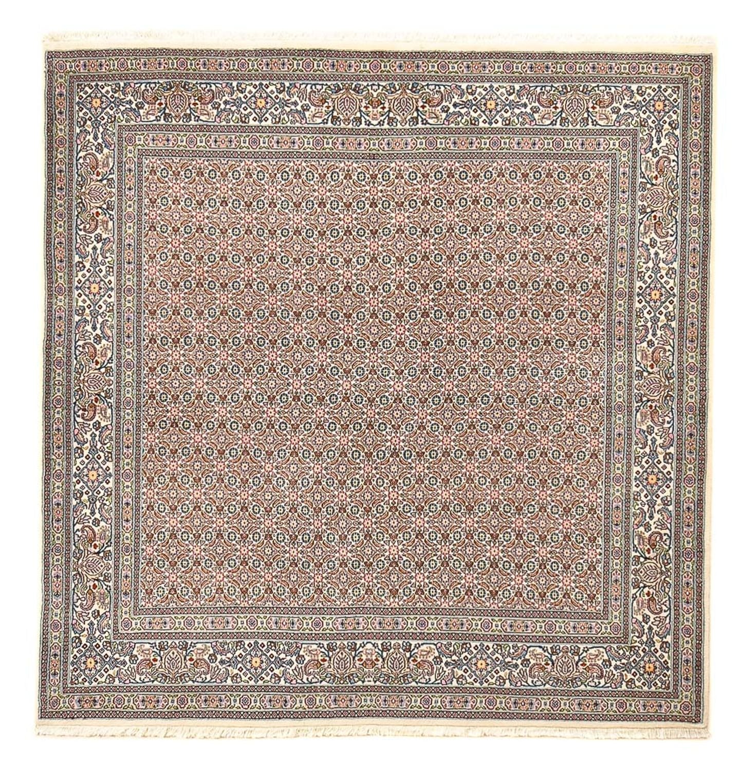 Alfombra persa - Clásica cuadrado  - 200 x 200 cm - marrón claro