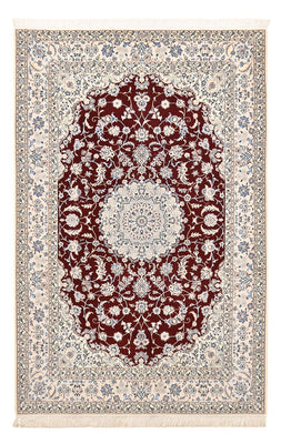 Alfombra Persa - Nain - Prima - 236 x 150 cm - rojo oscuro