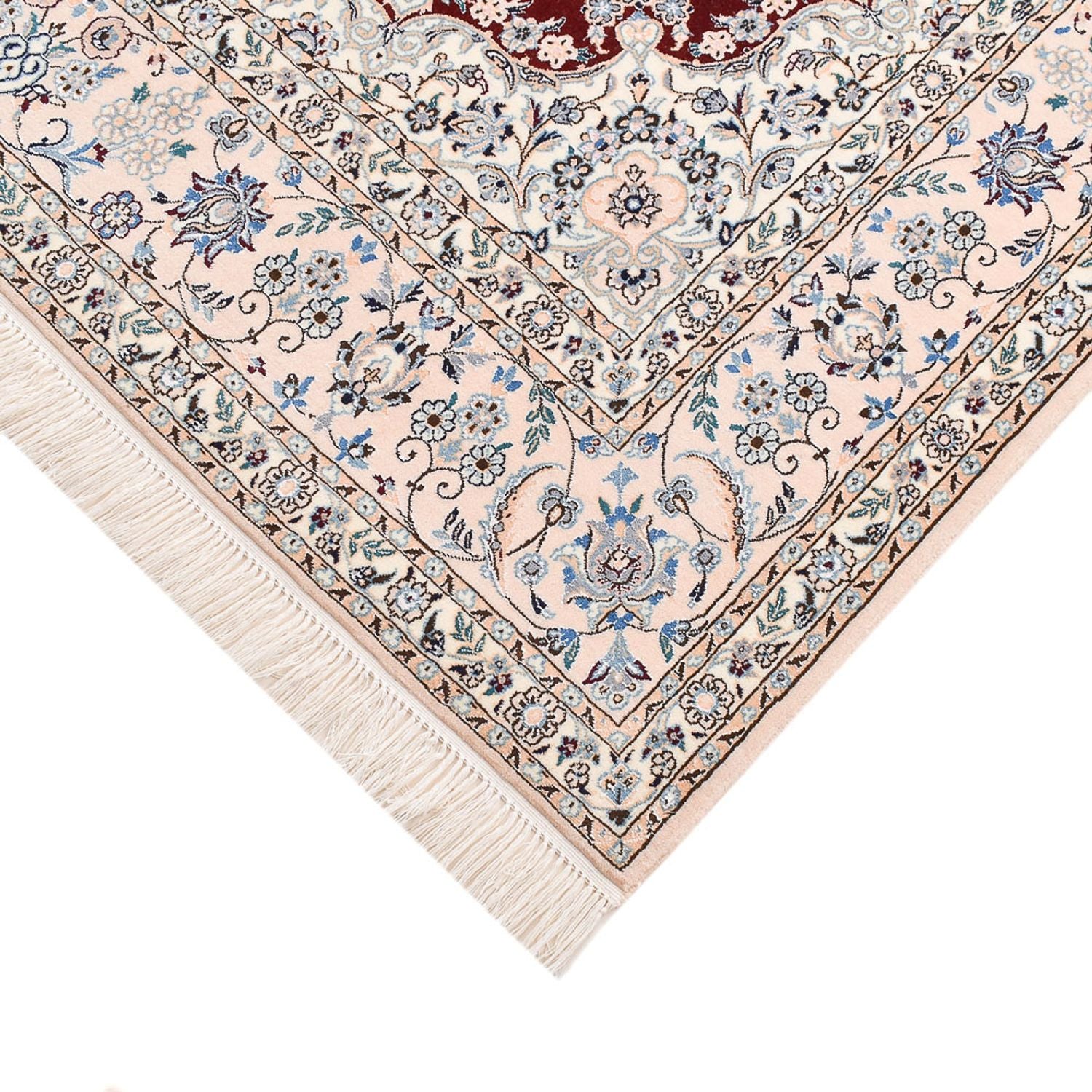 Alfombra Persa - Nain - Prima - 236 x 150 cm - rojo oscuro