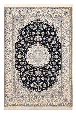 Alfombra Persa - Nain - Prima - 237 x 158 cm - azul oscuro
