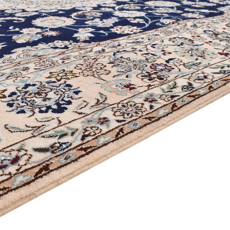 Alfombra Persa - Nain - Prima - 245 x 165 cm - azul oscuro