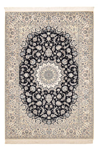 Alfombra Persa - Nain - Prima - 240 x 161 cm - azul oscuro