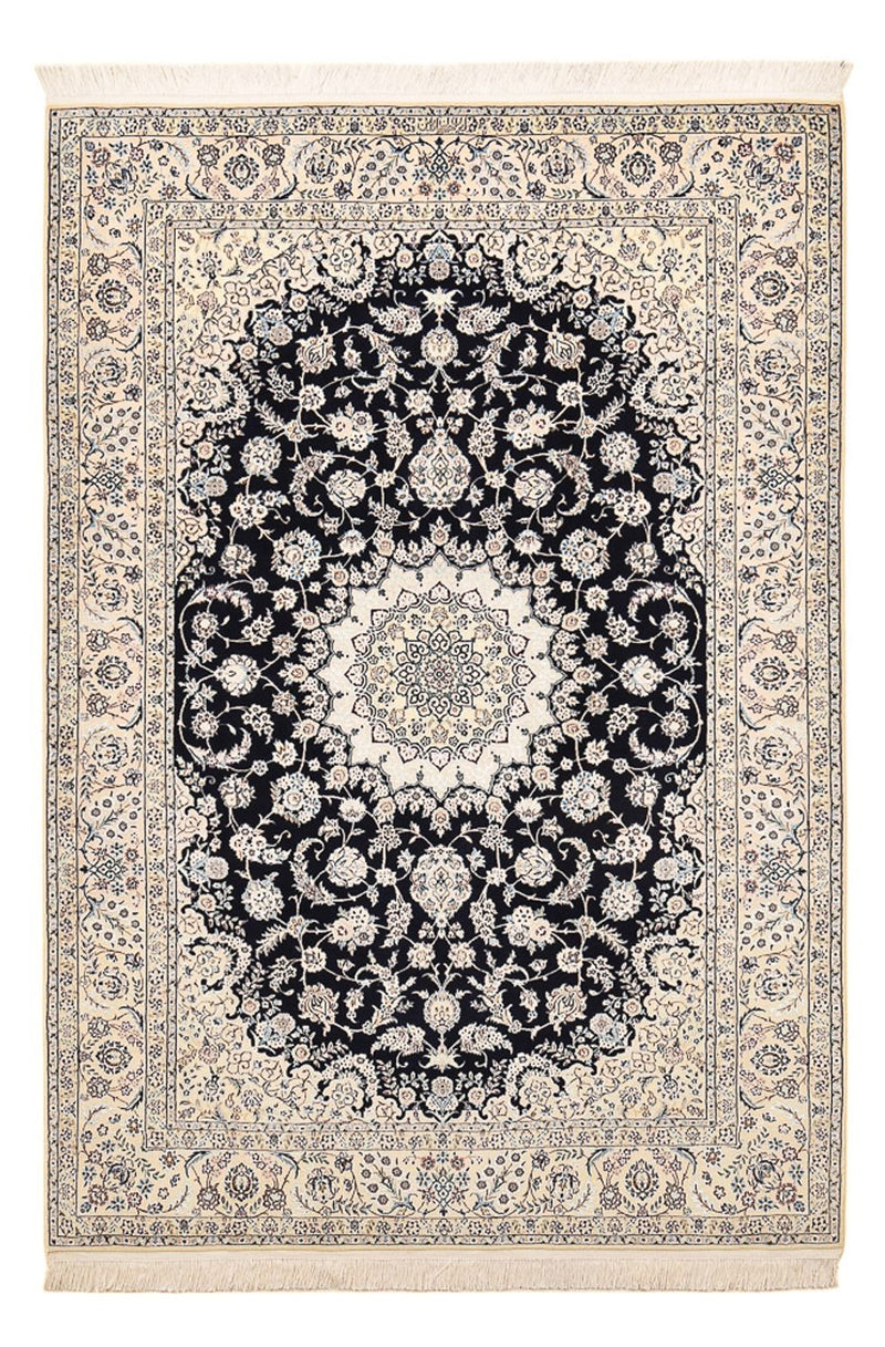 Alfombra Persa - Nain - Prima - 240 x 161 cm - azul oscuro
