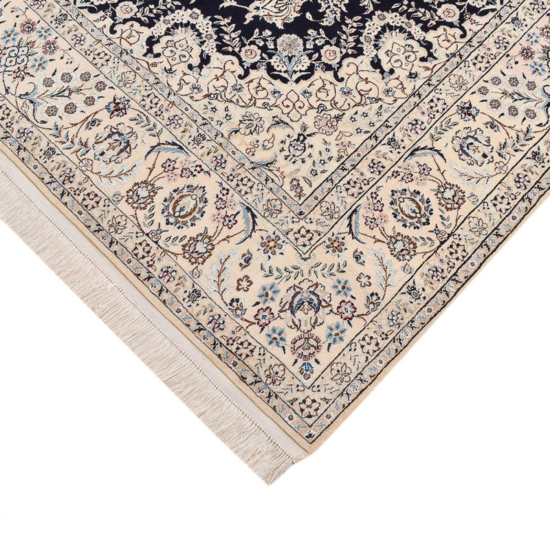 Alfombra Persa - Nain - Prima - 240 x 161 cm - azul oscuro