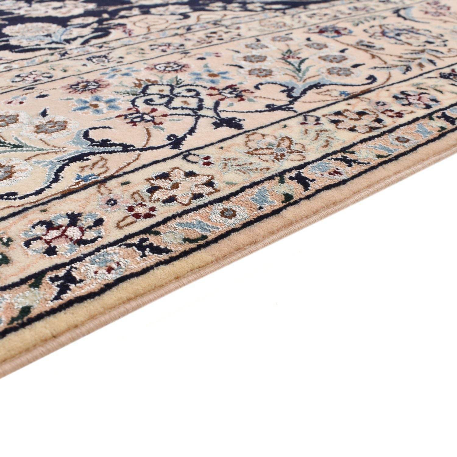 Alfombra Persa - Nain - Prima - 240 x 161 cm - azul oscuro