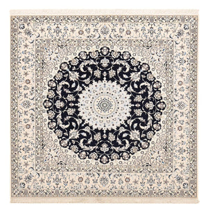 Alfombra Persa - Nain - Prima cuadrado  - 181 x 178 cm - azul oscuro