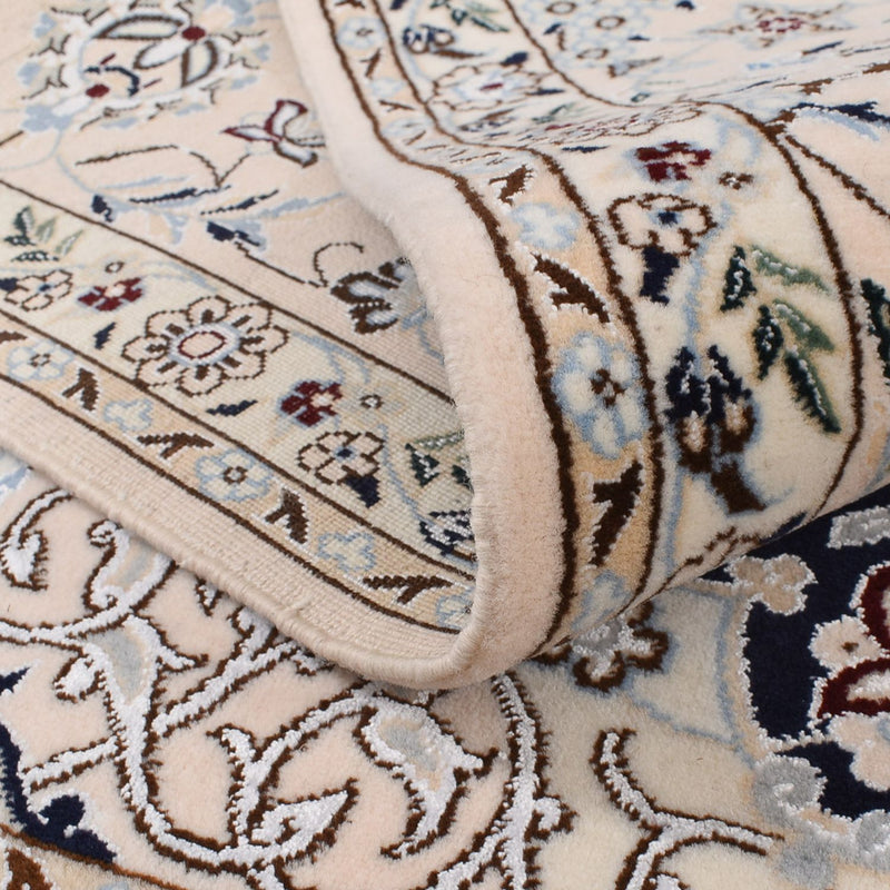 Alfombra Persa - Nain - Prima cuadrado  - 181 x 178 cm - azul oscuro