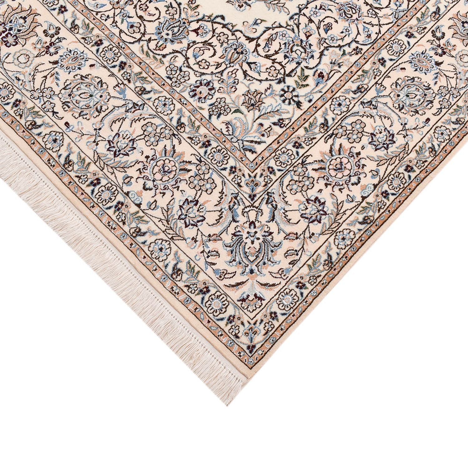 Alfombra Persa - Nain - Prima - 219 x 146 cm - gris claro